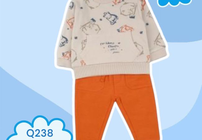 Babybol traje anaranjado